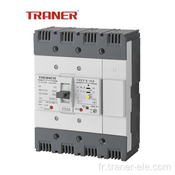 250A 4 Pôles Réglable Thermique IEC60947-2 ELCB